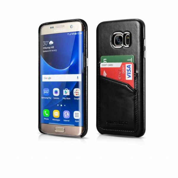 Genuine Leather Card Slot Case For Samsung Galaxy S7 Edge