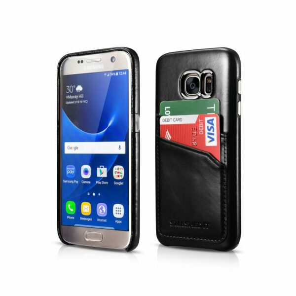 Genuine Leather Card Slot Case For Samsung Galaxy S7
