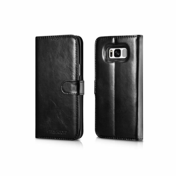 Genuine Leather Wallet Case For Samsung Galaxy S8