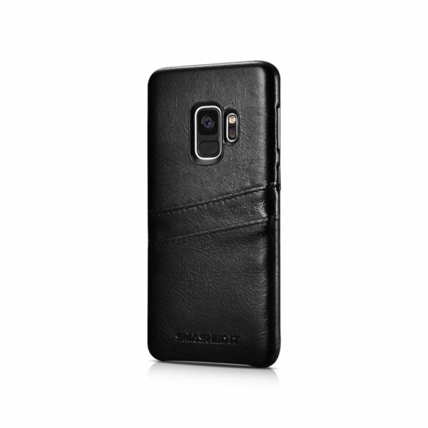 Genuine Leather Card Slot Case For Samsung Galaxy S9