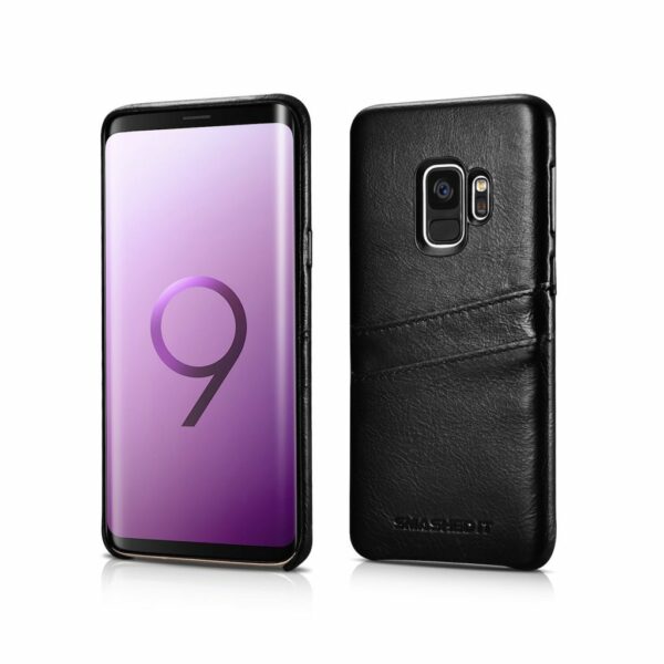Genuine Leather Card Slot Case For Samsung Galaxy S9