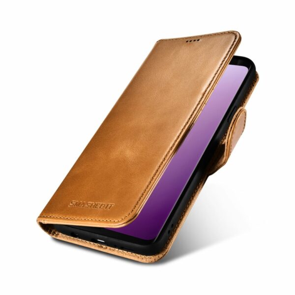 Genuine Leather Wallet Case For Samsung Galaxy S9