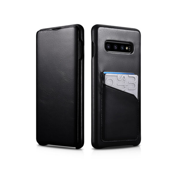 Genuine Leather Flip Case For Samsung Galaxy S10