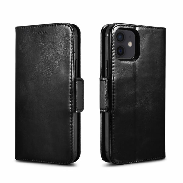 Genuine Leather Wallet Case | 2 in 1 Detachable | For iPhone 12 Mini