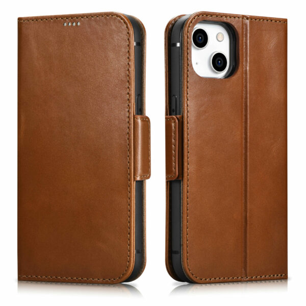 Genuine Leather Wallet Case | 2 in 1 Detachable |  For iPhone 13