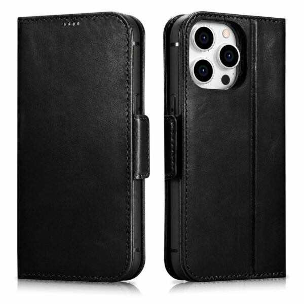 Genuine Leather Wallet Case | 2 in 1 Detachable | For iPhone 14 Pro