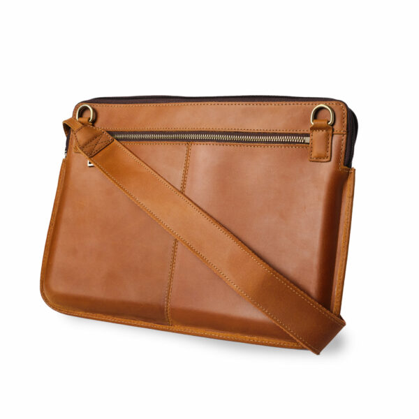 Genuine Leather Shoulder Bag for 12" - 14" Laptops