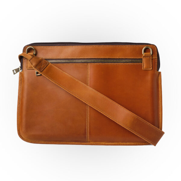 Leather Laptop Bag w/ Shoulder Strap For MacBook Air / Pro 13" & 14"